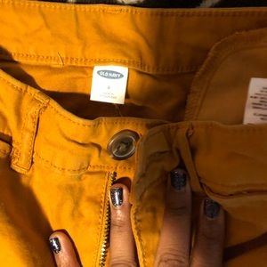 MUSTARD YELLOW OLD NAVY KHAKI PANTS